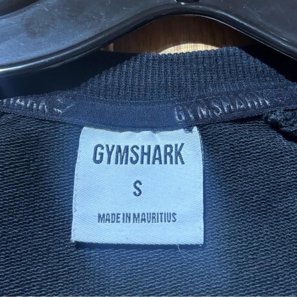 NWOT Gymshark Black Cropped Light Sweatshirt Women’s Small - Picture 3 of 6